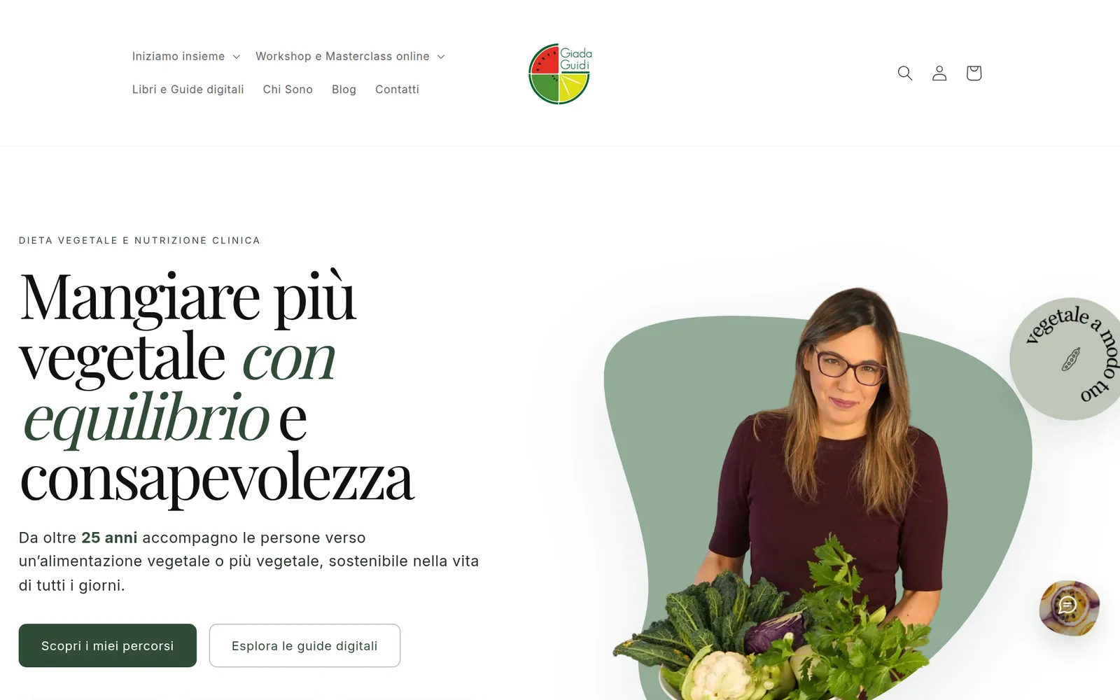 The Dott.ssa Giada Guidi website on desktop, giadaguidi.com
