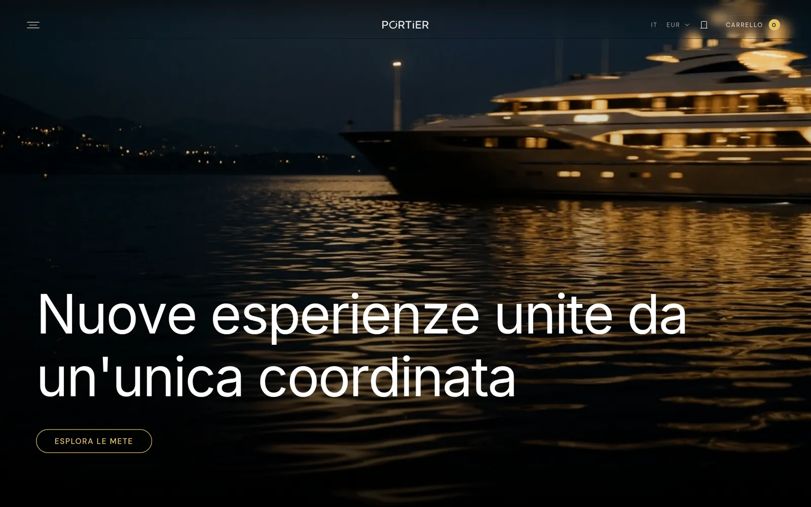 The Portier website on desktop, tonportier.com